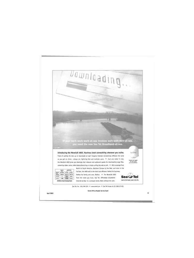 Maritime Reporter Magazine, page 15,  Apr 2003