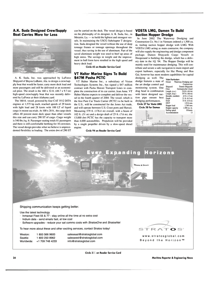 Maritime Reporter Magazine, page 24,  Jun 2003