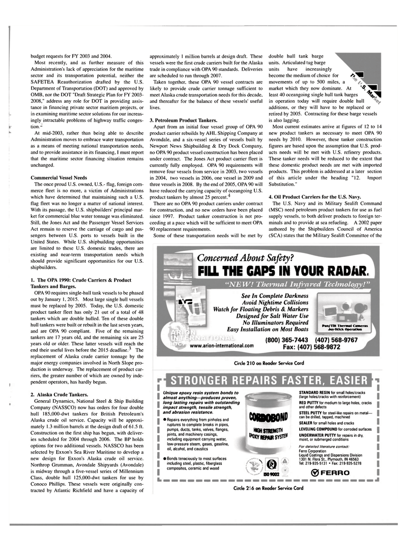 Maritime Reporter Magazine, page 51,  Jun 2003