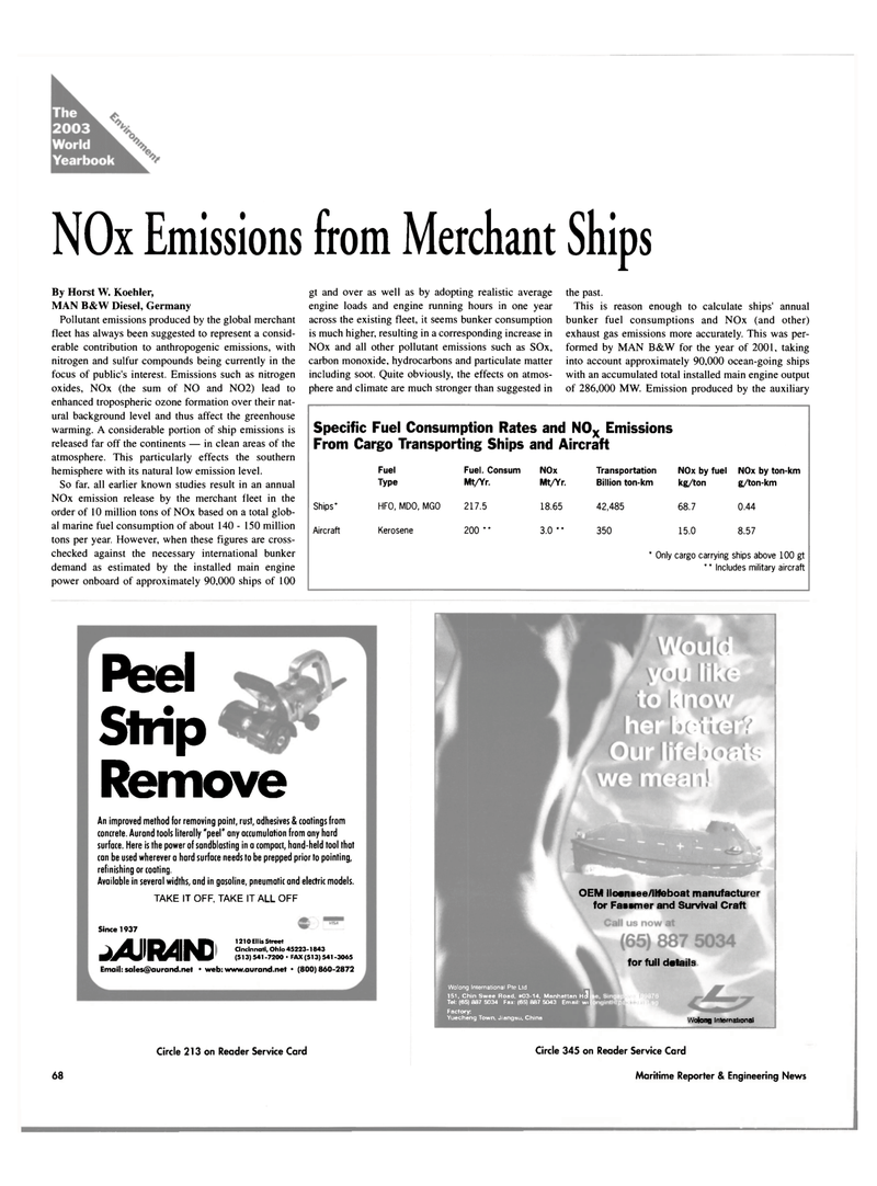 Maritime Reporter Magazine, page 68,  Jun 2003
