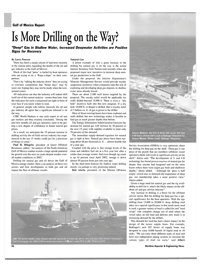 Maritime Reporter Magazine, page 24,  Jul 2003