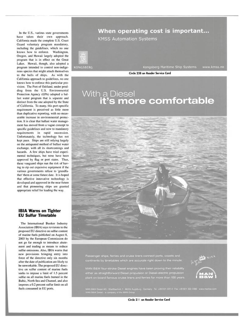 Maritime Reporter Magazine, page 15,  Sep 2003