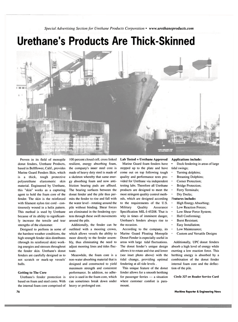 Maritime Reporter Magazine, page 78,  Oct 2003
