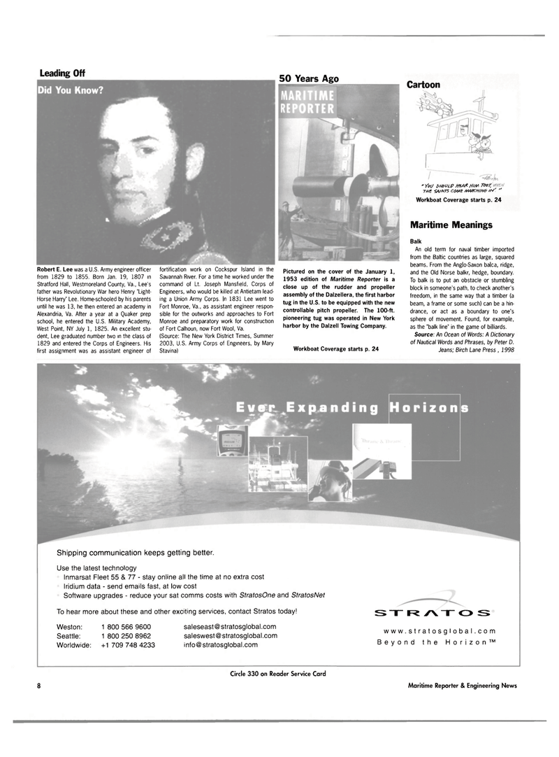 Maritime Reporter Magazine, page 8,  Nov 2003