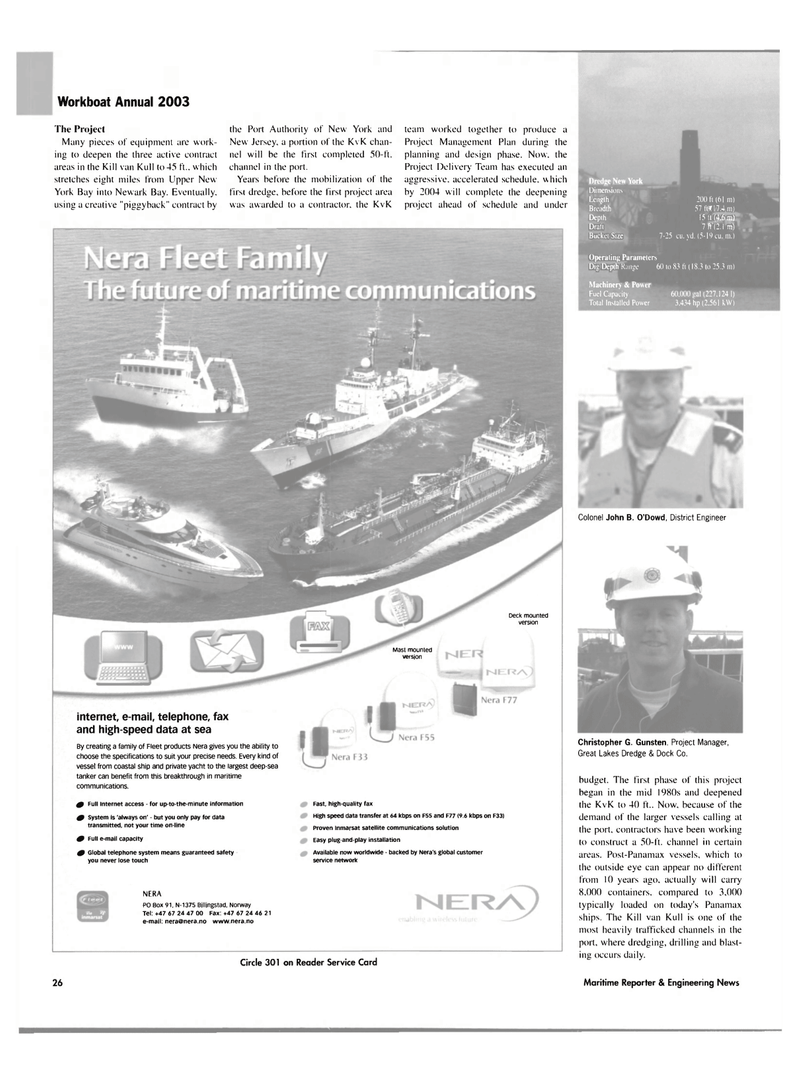 Maritime Reporter Magazine, page 26,  Nov 2003
