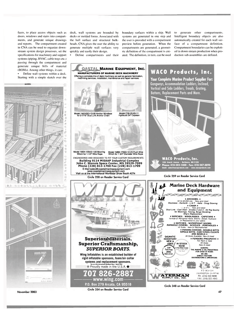 Maritime Reporter Magazine, page 48,  Nov 2003