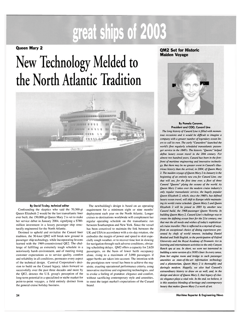 Maritime Reporter Magazine, page 26,  Dec 2003