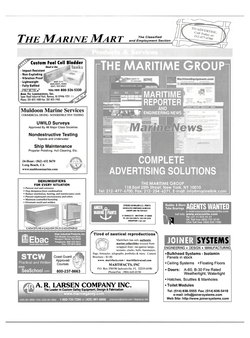 Maritime Reporter Magazine, page 44,  Dec 2003