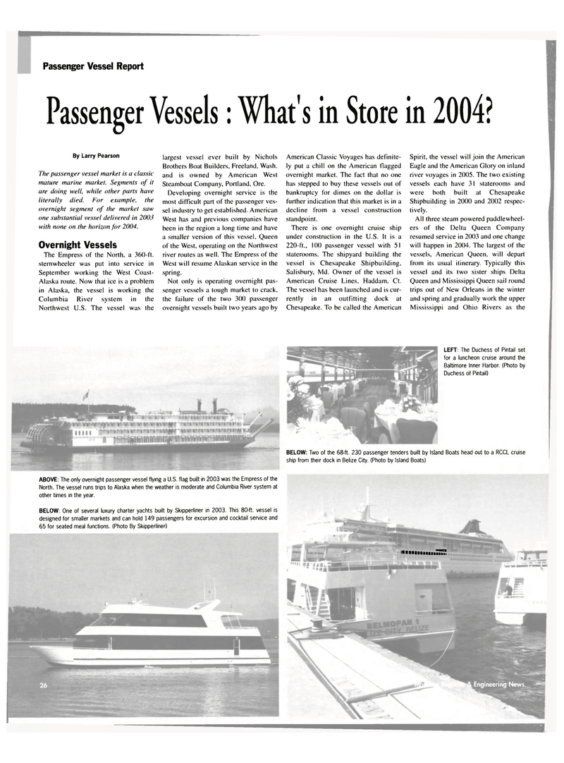 Maritime Reporter Magazine, page 26,  Jan 2004