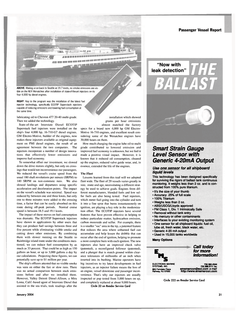 Maritime Reporter Magazine, page 31,  Jan 2004