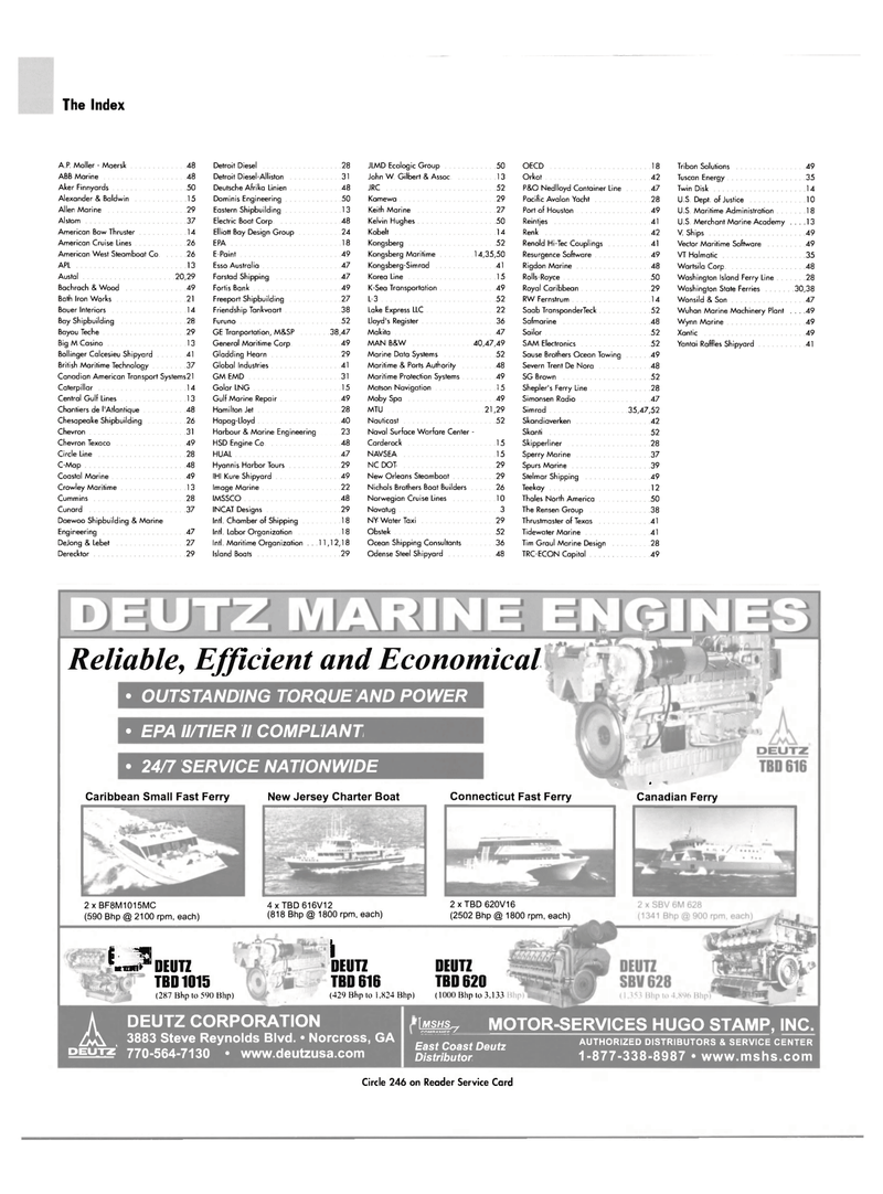 Maritime Reporter Magazine, page 4,  Jan 2004