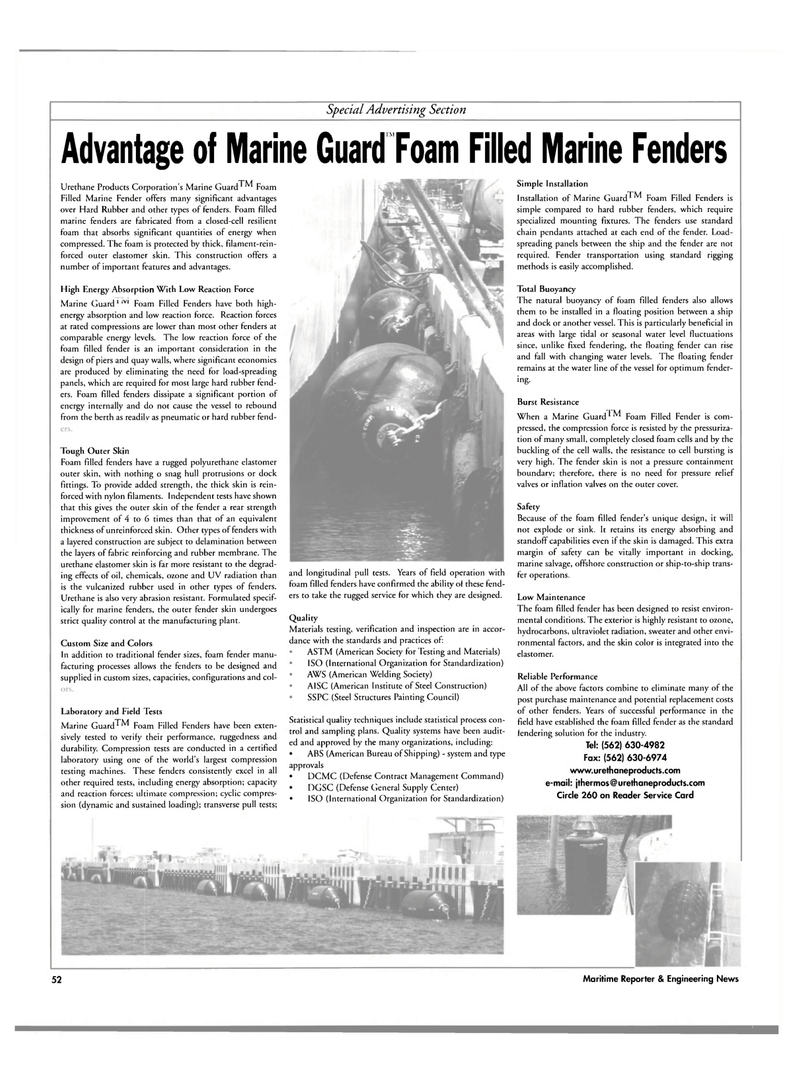 Maritime Reporter Magazine, page 57,  Feb 2004