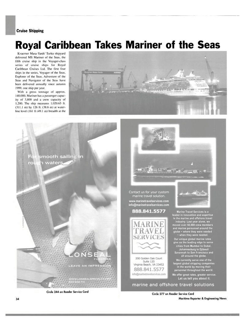 Maritime Reporter Magazine, page 34,  Mar 2004