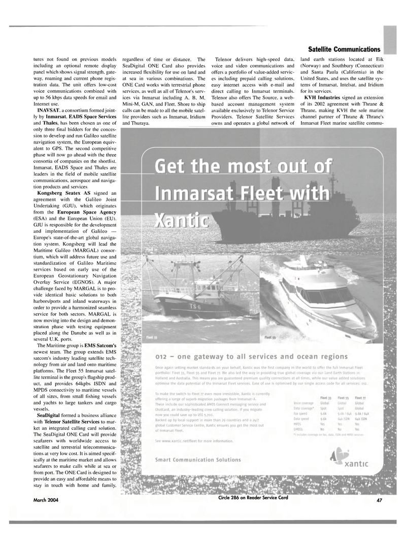 Maritime Reporter Magazine, page 47,  Mar 2004