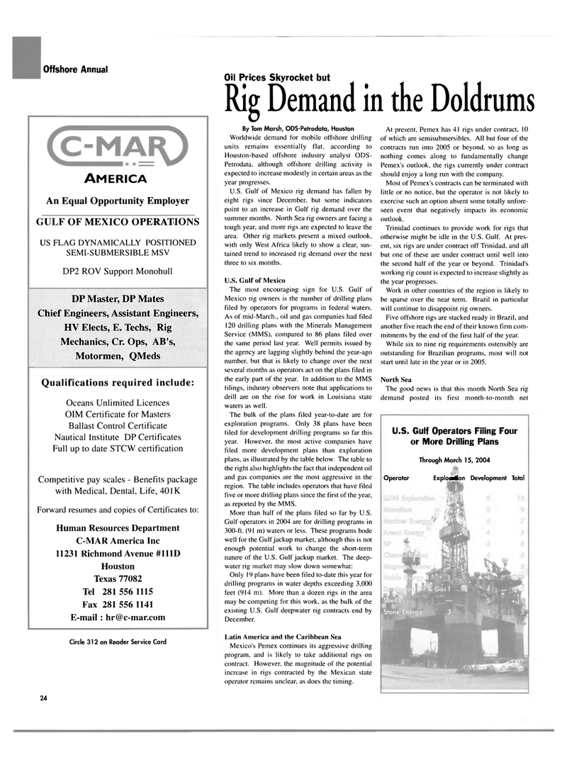 Maritime Reporter Magazine, page 24,  Apr 2004