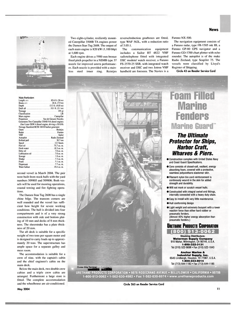 Maritime Reporter Magazine, page 13,  May 2004