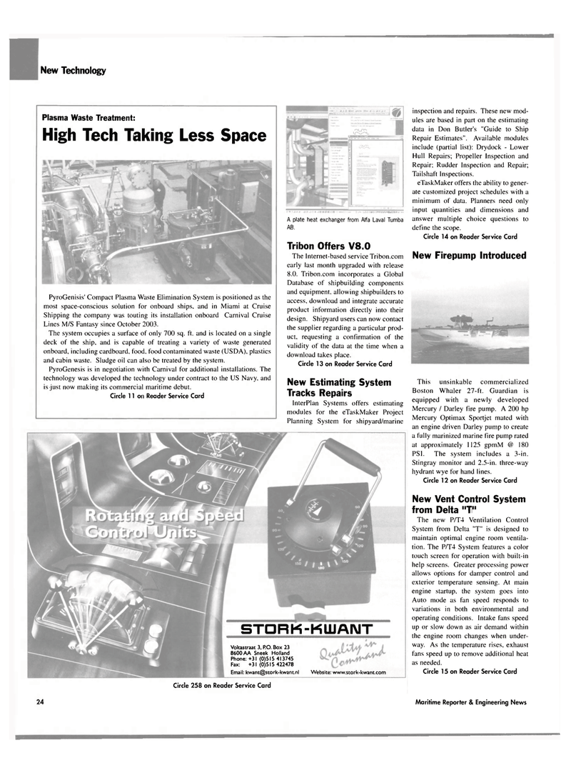 Maritime Reporter Magazine, page 28,  May 2004