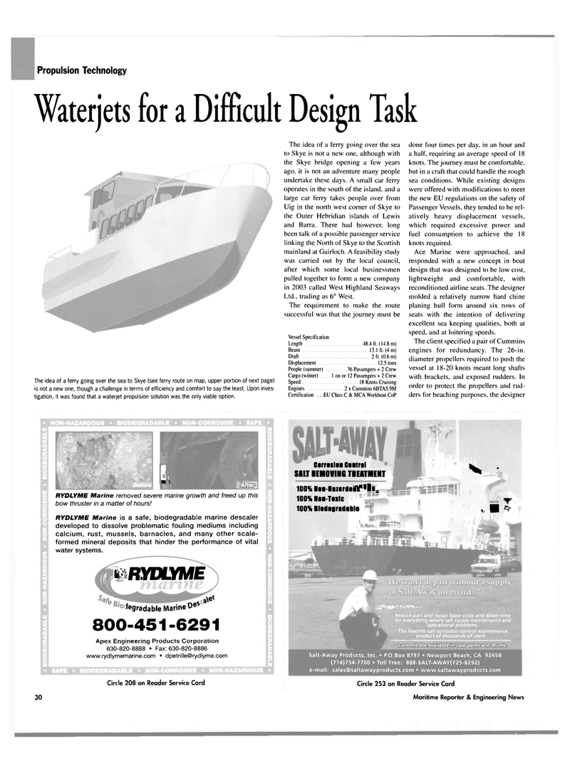 Maritime Reporter Magazine, page 34,  May 2004
