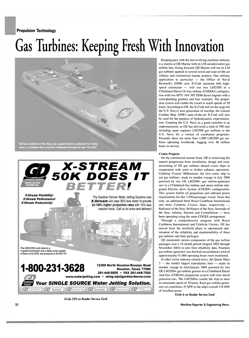 Maritime Reporter Magazine, page 36,  May 2004