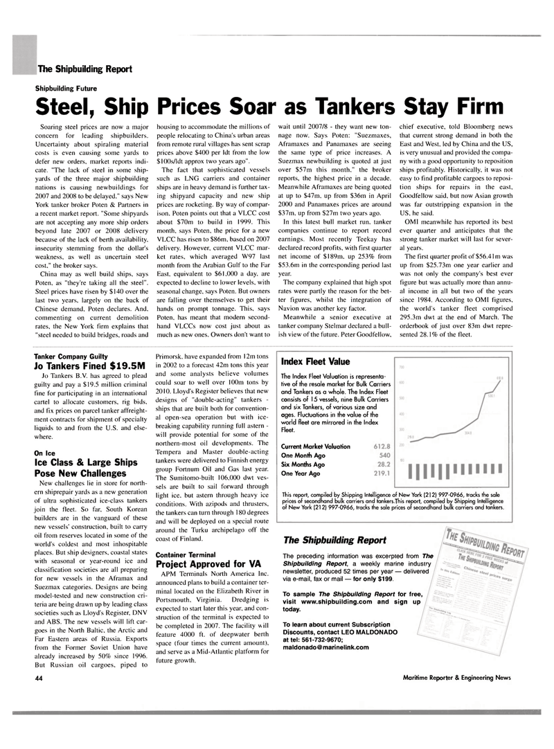 Maritime Reporter Magazine, page 48,  May 2004
