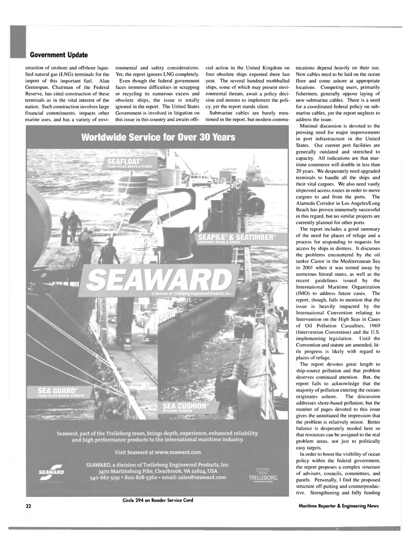 Maritime Reporter Magazine, page 22,  Jun 2004