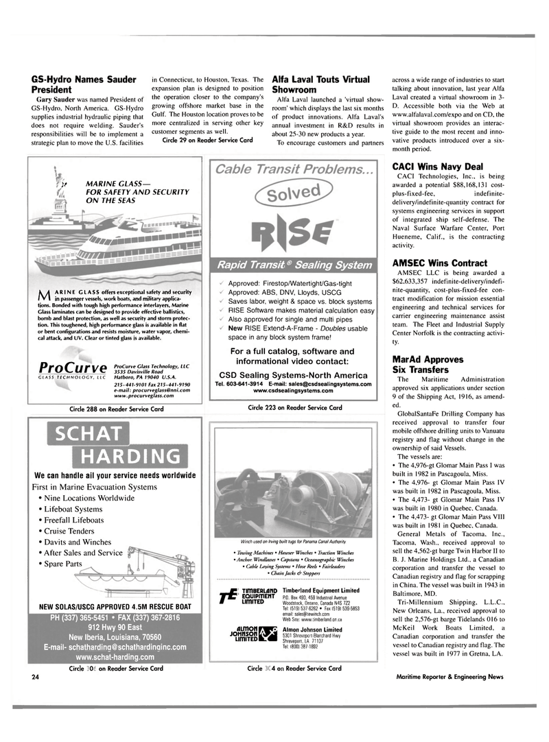 Maritime Reporter Magazine, page 24,  Jun 2004