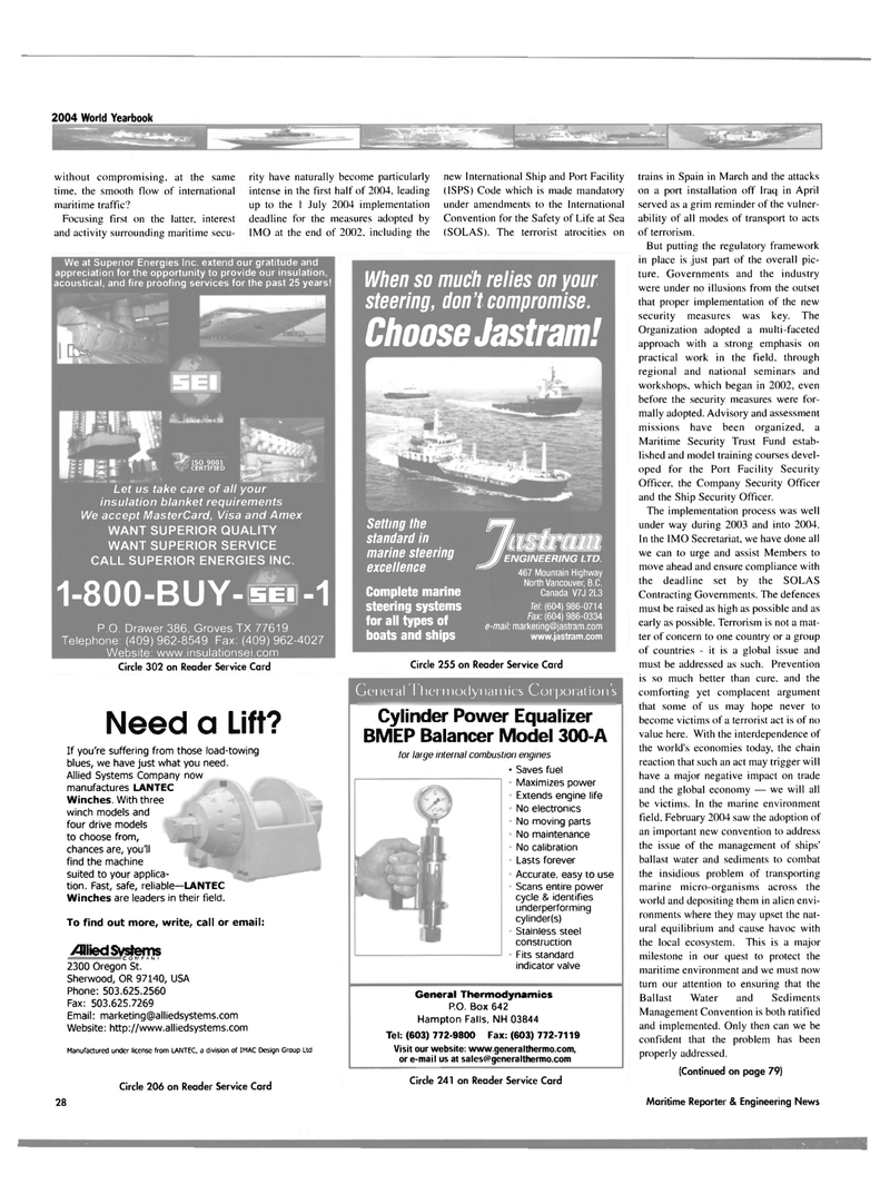 Maritime Reporter Magazine, page 28,  Jun 2004