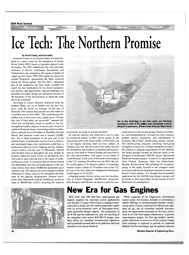 Maritime Reporter Magazine, page 42,  Jun 2004