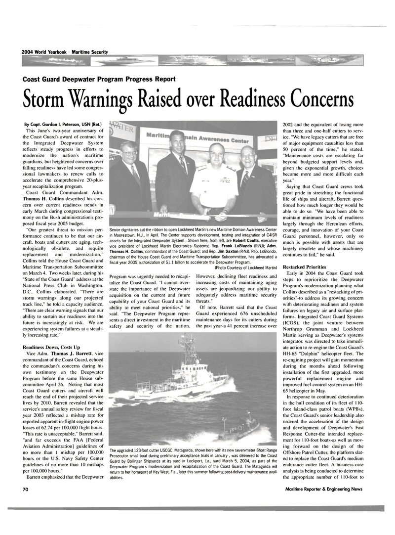 Maritime Reporter Magazine, page 4th Cover,  Jun 2004