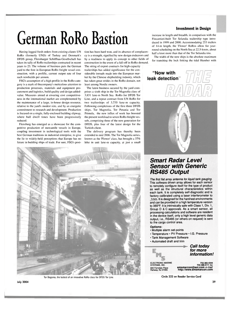 Maritime Reporter Magazine, page 29,  Jul 2004