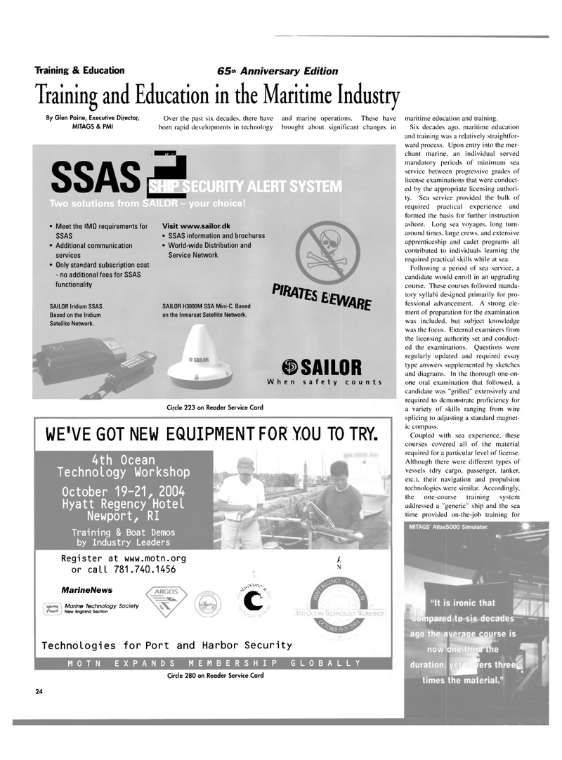Maritime Reporter Magazine, page 24,  Aug 2004