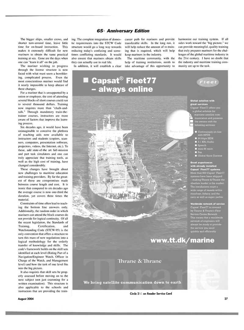 Maritime Reporter Magazine, page 27,  Aug 2004