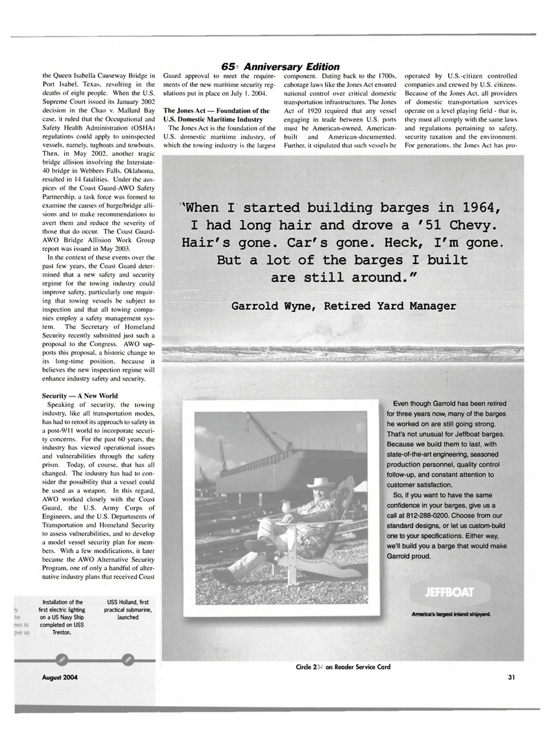 Maritime Reporter Magazine, page 31,  Aug 2004