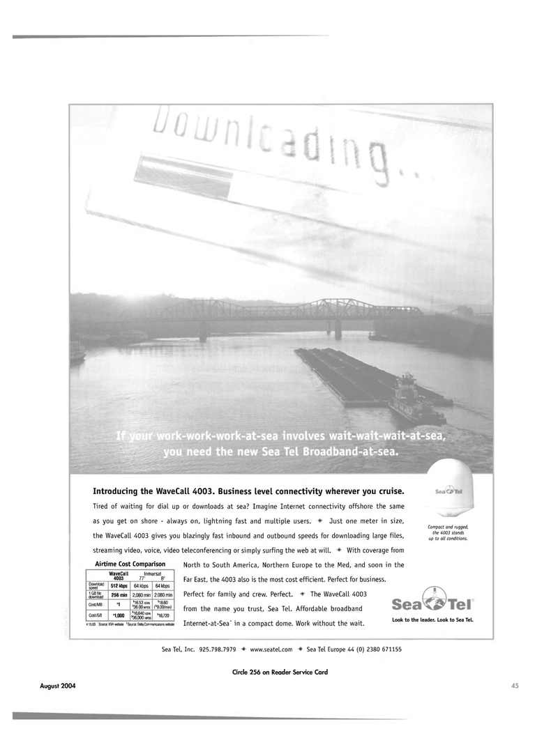 Maritime Reporter Magazine, page 43,  Aug 2004
