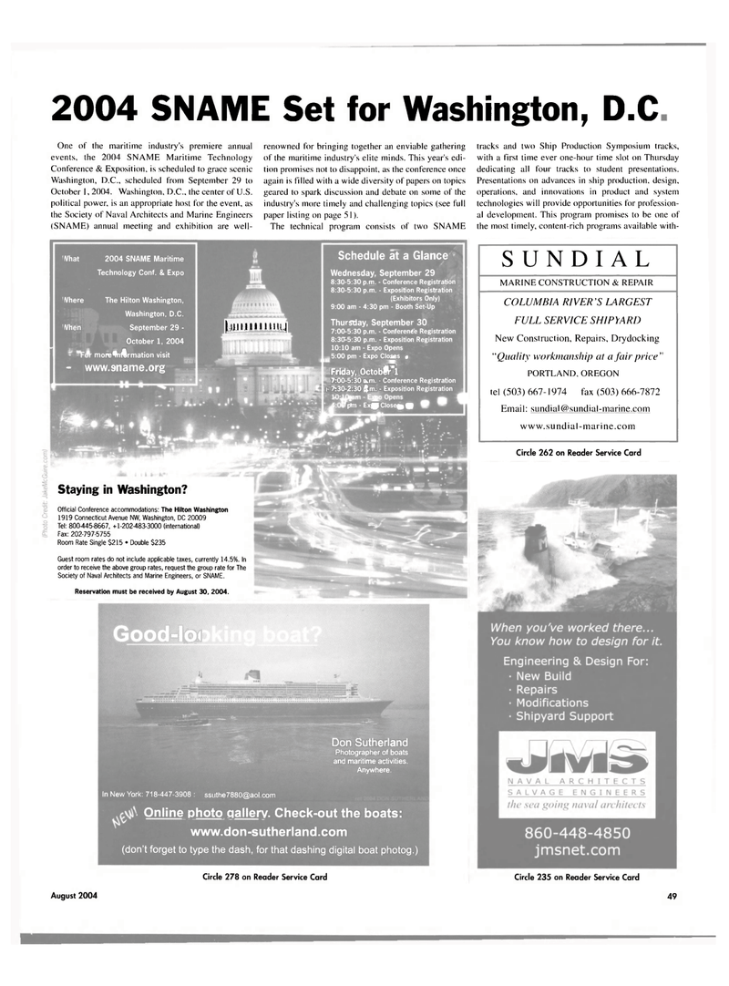 Maritime Reporter Magazine, page 45,  Aug 2004