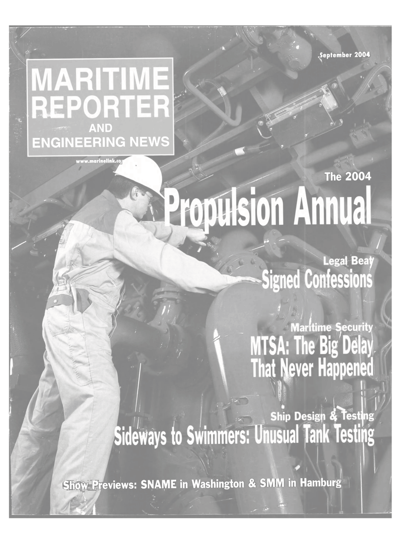 Maritime Reporter Magazine Cover Sep 2004 - Marine Propulsion Annual