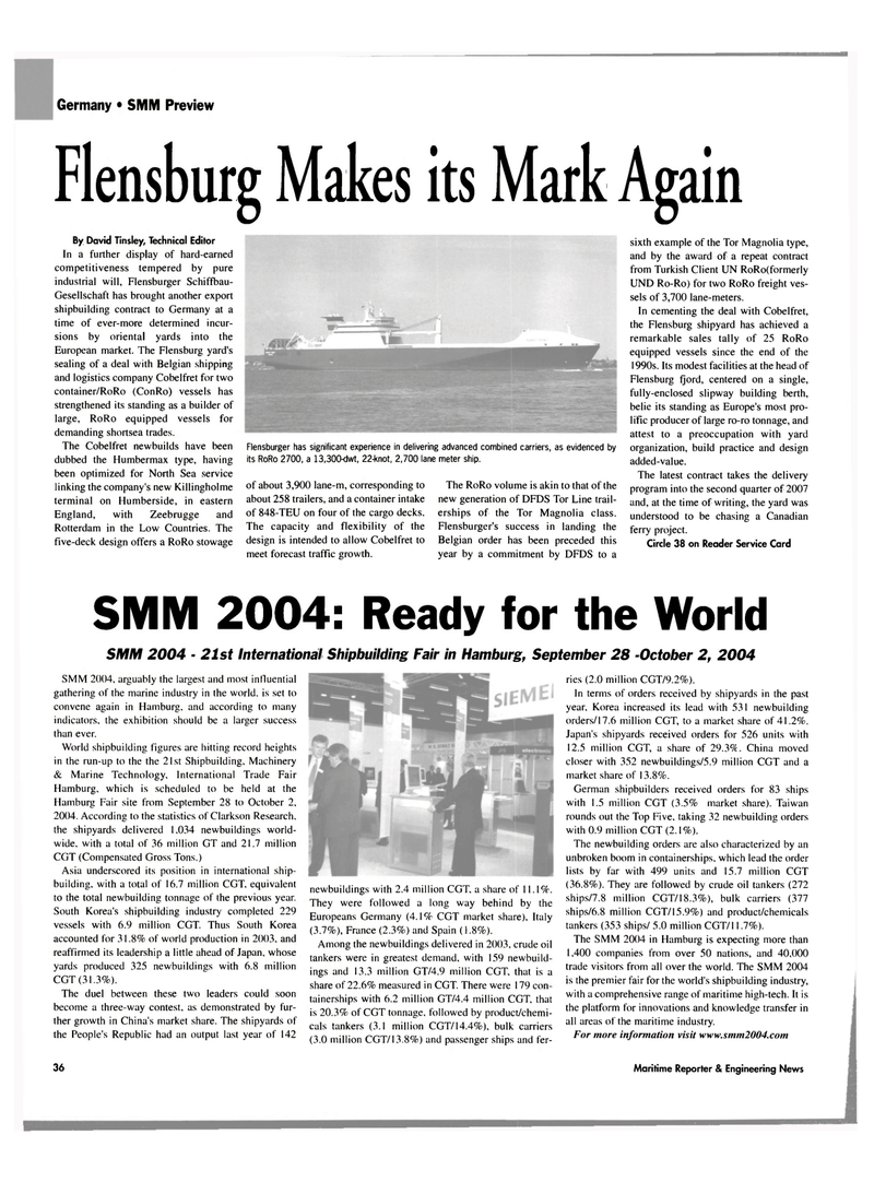 Maritime Reporter Magazine, page 37,  Sep 2004