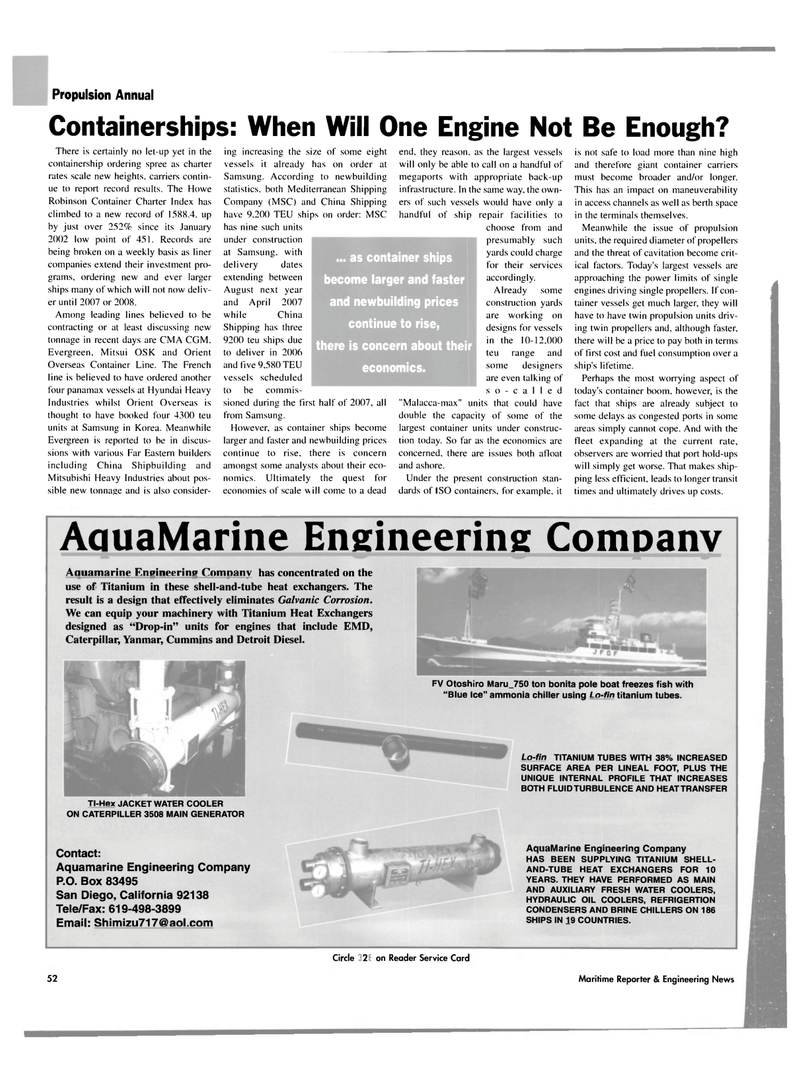 Maritime Reporter Magazine, page 53,  Sep 2004
