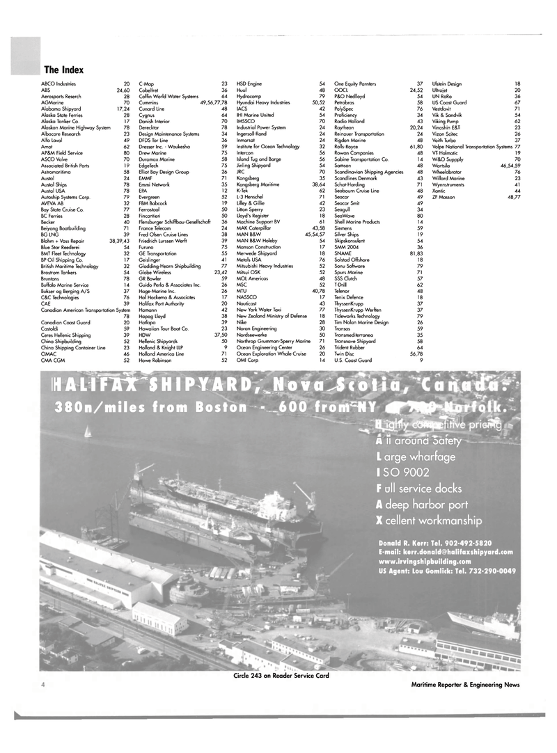 Maritime Reporter Magazine, page 4,  Sep 2004