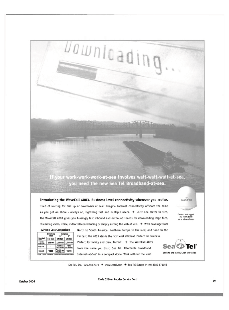 Maritime Reporter Magazine, page 29,  Oct 2004