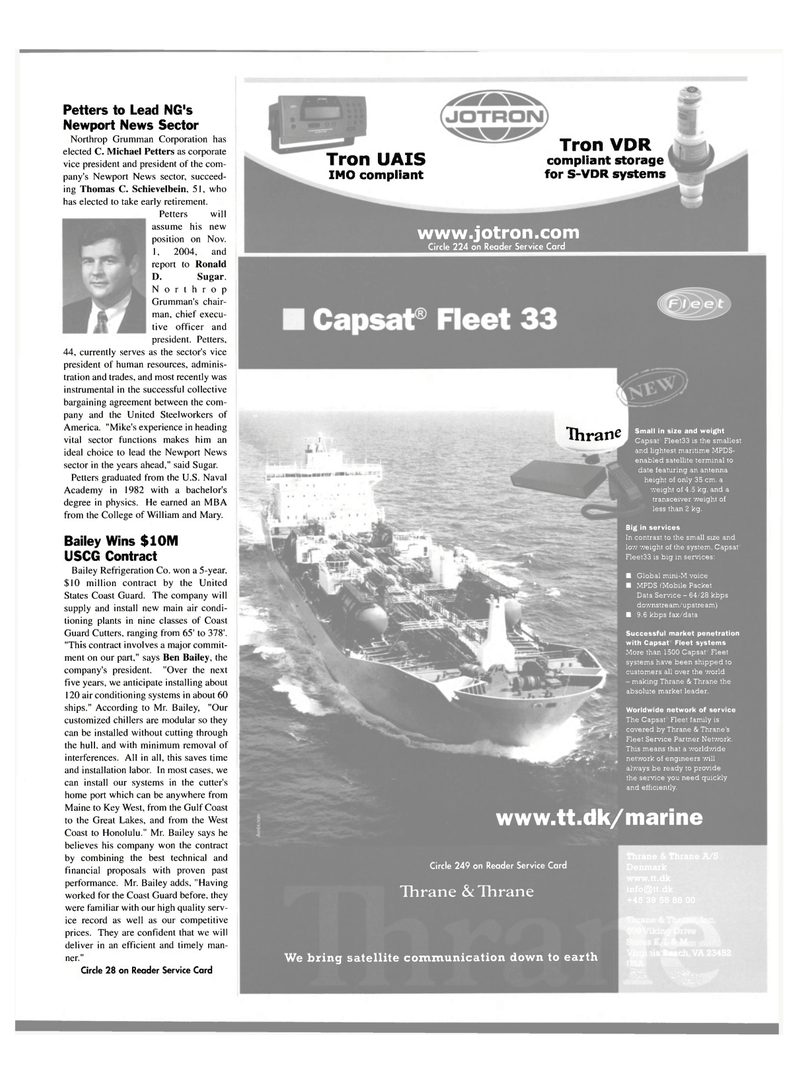 Maritime Reporter Magazine, page 31,  Oct 2004