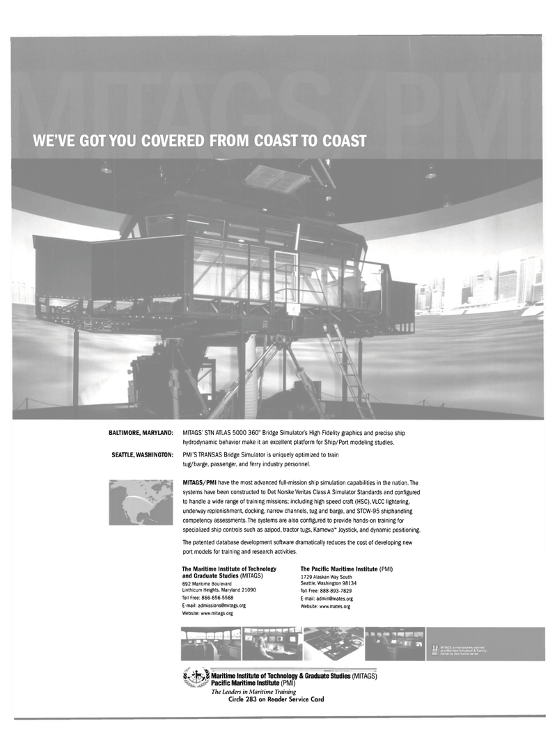 Maritime Reporter Magazine, page 2nd Cover,  Nov 2004