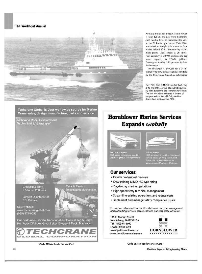 Maritime Reporter Magazine, page 28,  Nov 2004