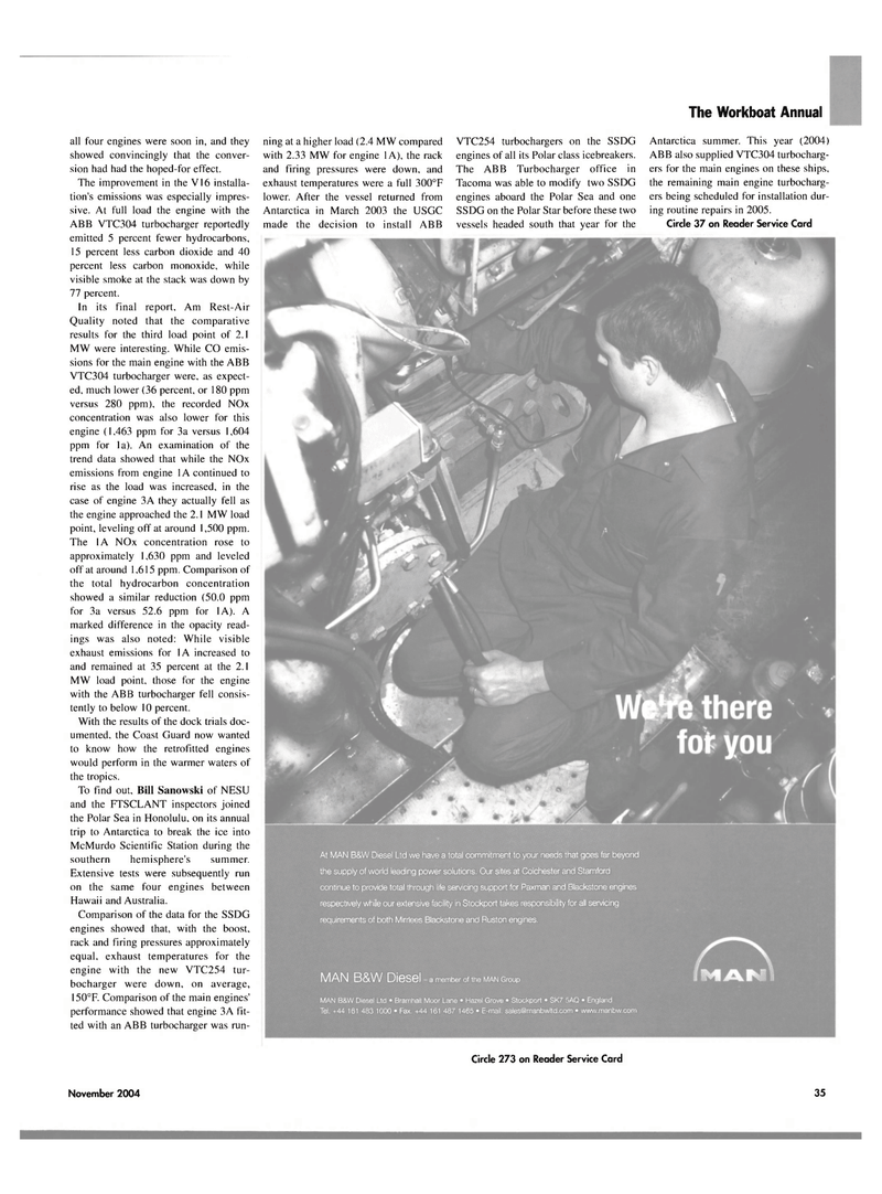 Maritime Reporter Magazine, page 35,  Nov 2004