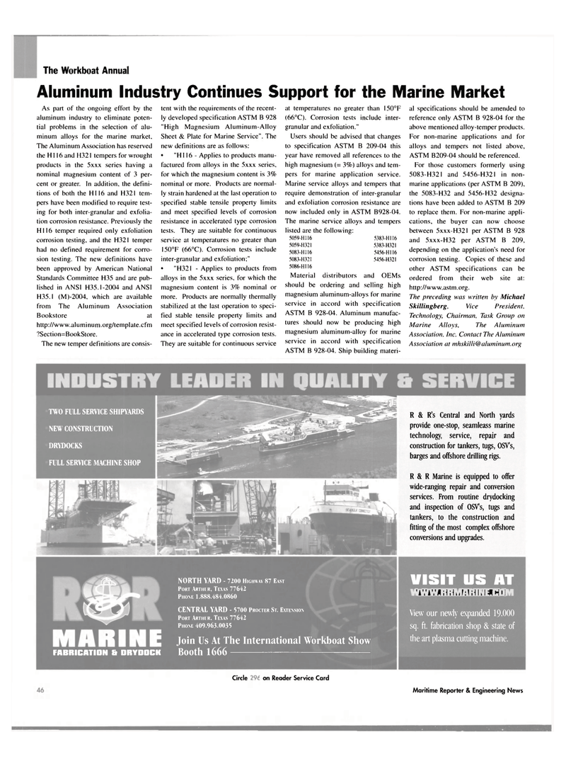 Maritime Reporter Magazine, page 44,  Nov 2004