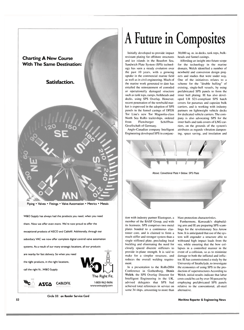 Maritime Reporter Magazine, page 52,  Nov 2004