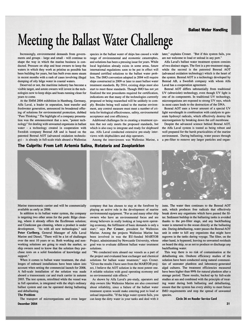 Maritime Reporter Magazine, page 31,  Dec 2004