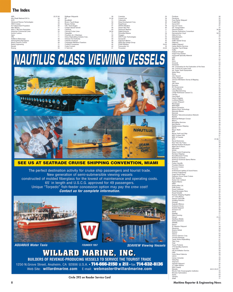 Maritime Reporter Magazine, page 8,  Mar 2, 2005