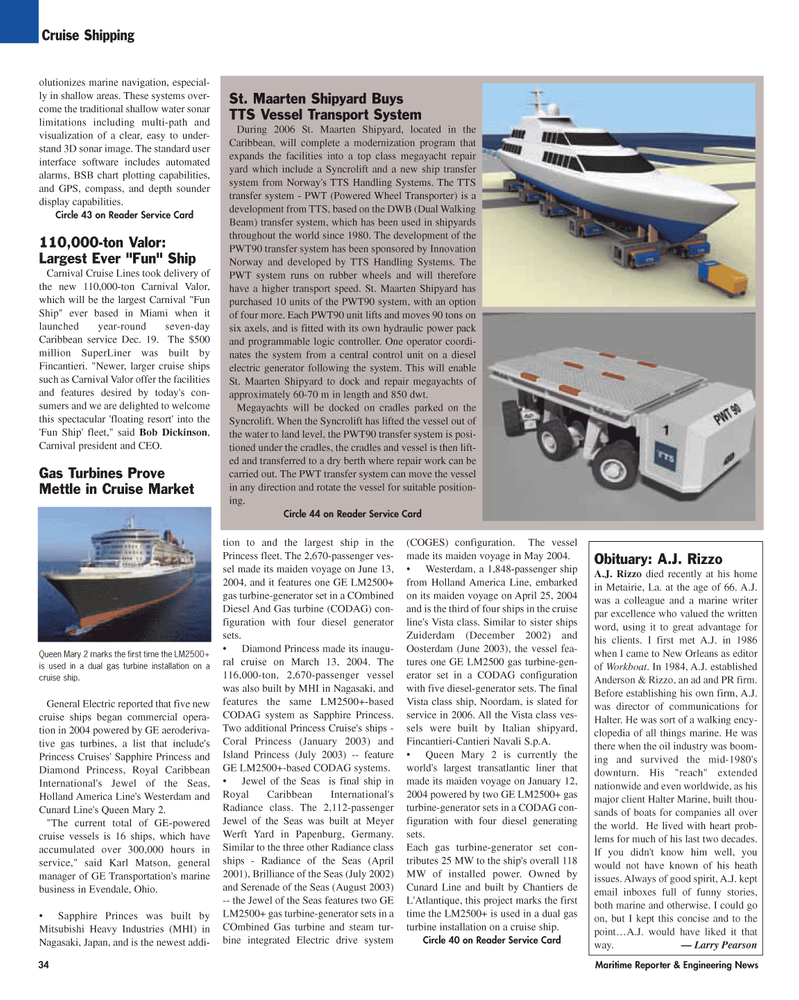 Maritime Reporter Magazine, page 34,  Mar 2, 2005
