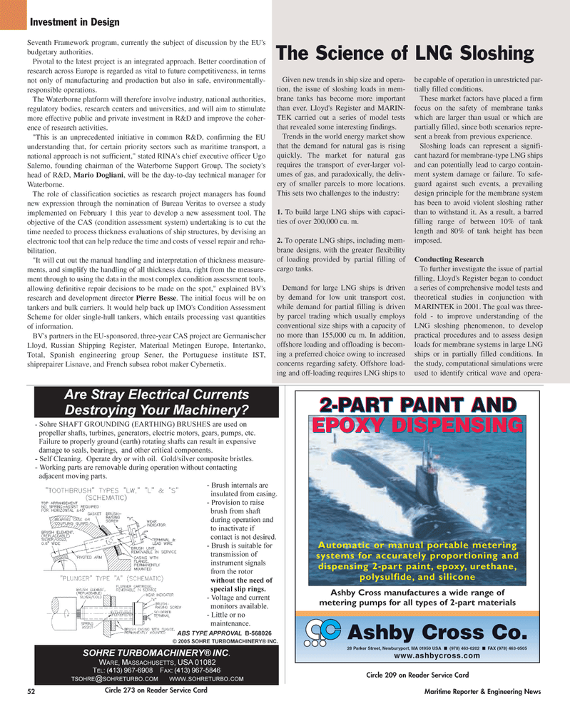 Maritime Reporter Magazine, page 52,  Mar 2, 2005